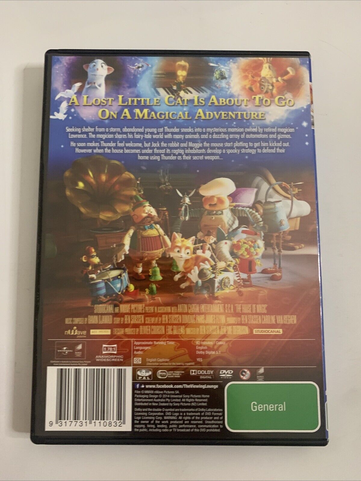 The House of Magic (DVD, 2013) Animated Film Region 4