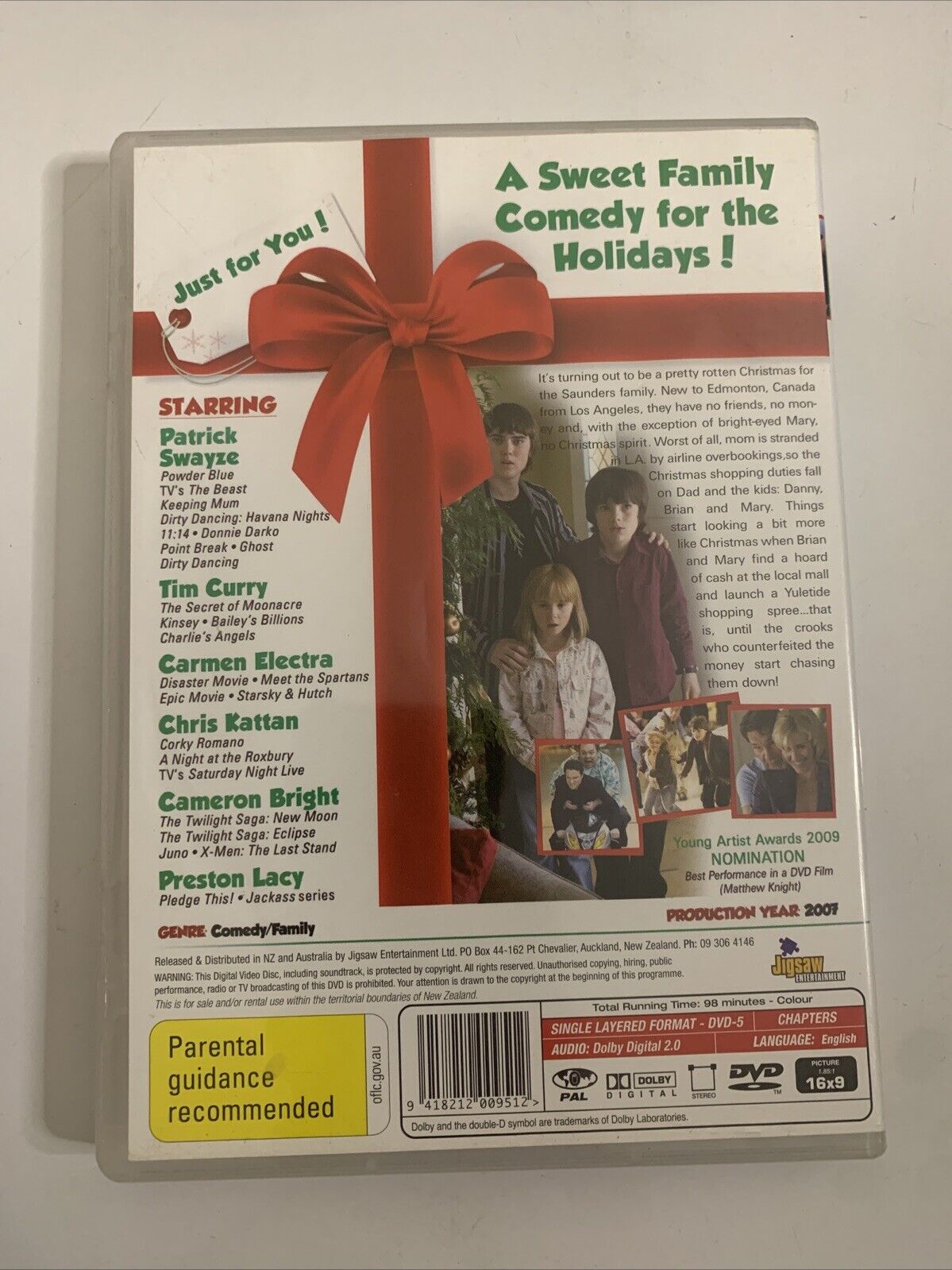 Christmas in Wonderland (DVD, 2007) Patrick Swayze, Tim Curry Region 4