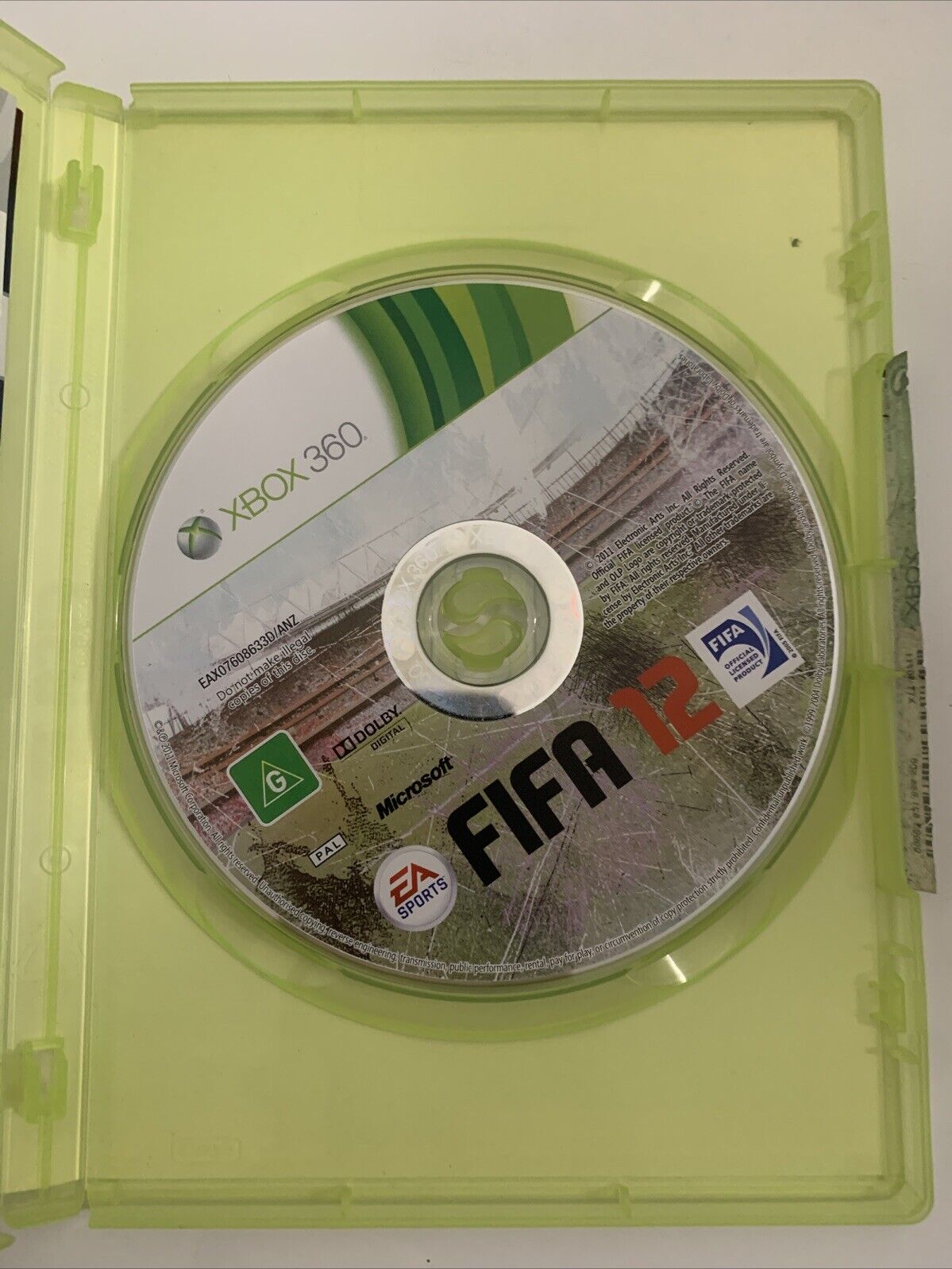 FIFA 12 Microsoft XBOX 360 PAL Football Soccer Game Complete