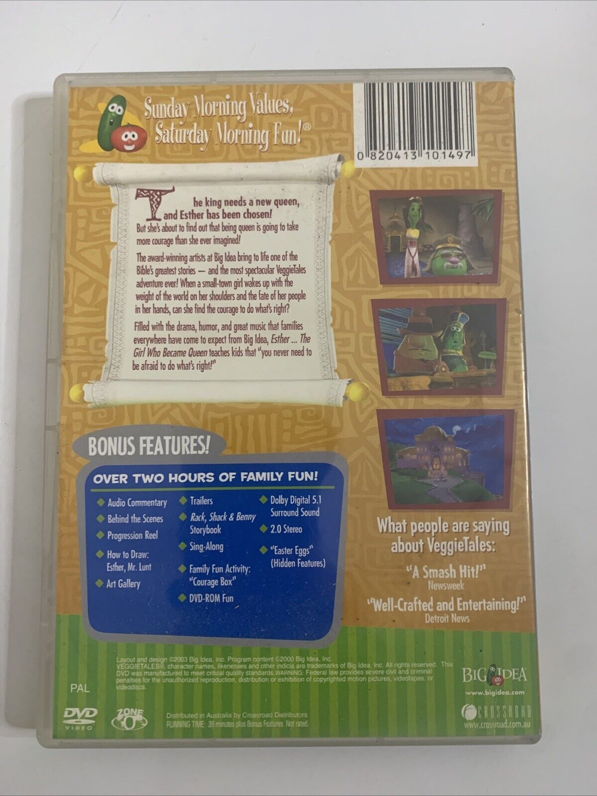 Veggie Tales - Esther The Girl Who Became Queen (DVD) All Regions