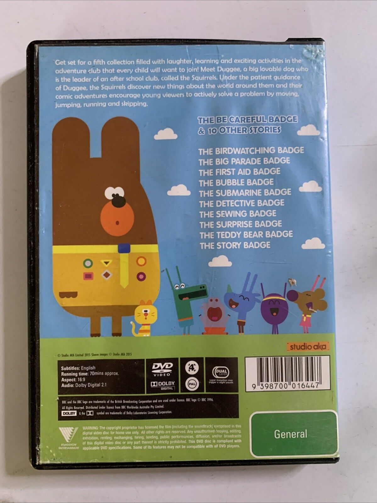 Hey Duggee - The Be Careful Badge (DVD, 2017) Region 4