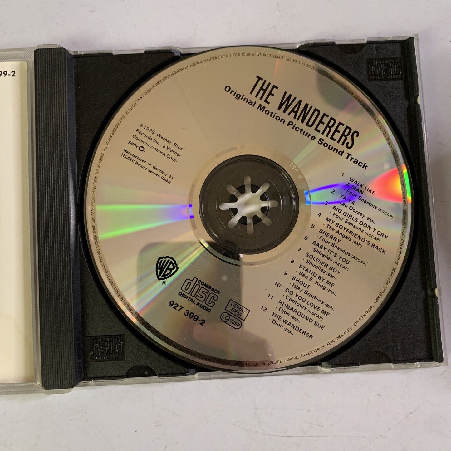 The Wanderers Original Motion Picture Soundtrack (CD, 1989) Warner Bros Record
