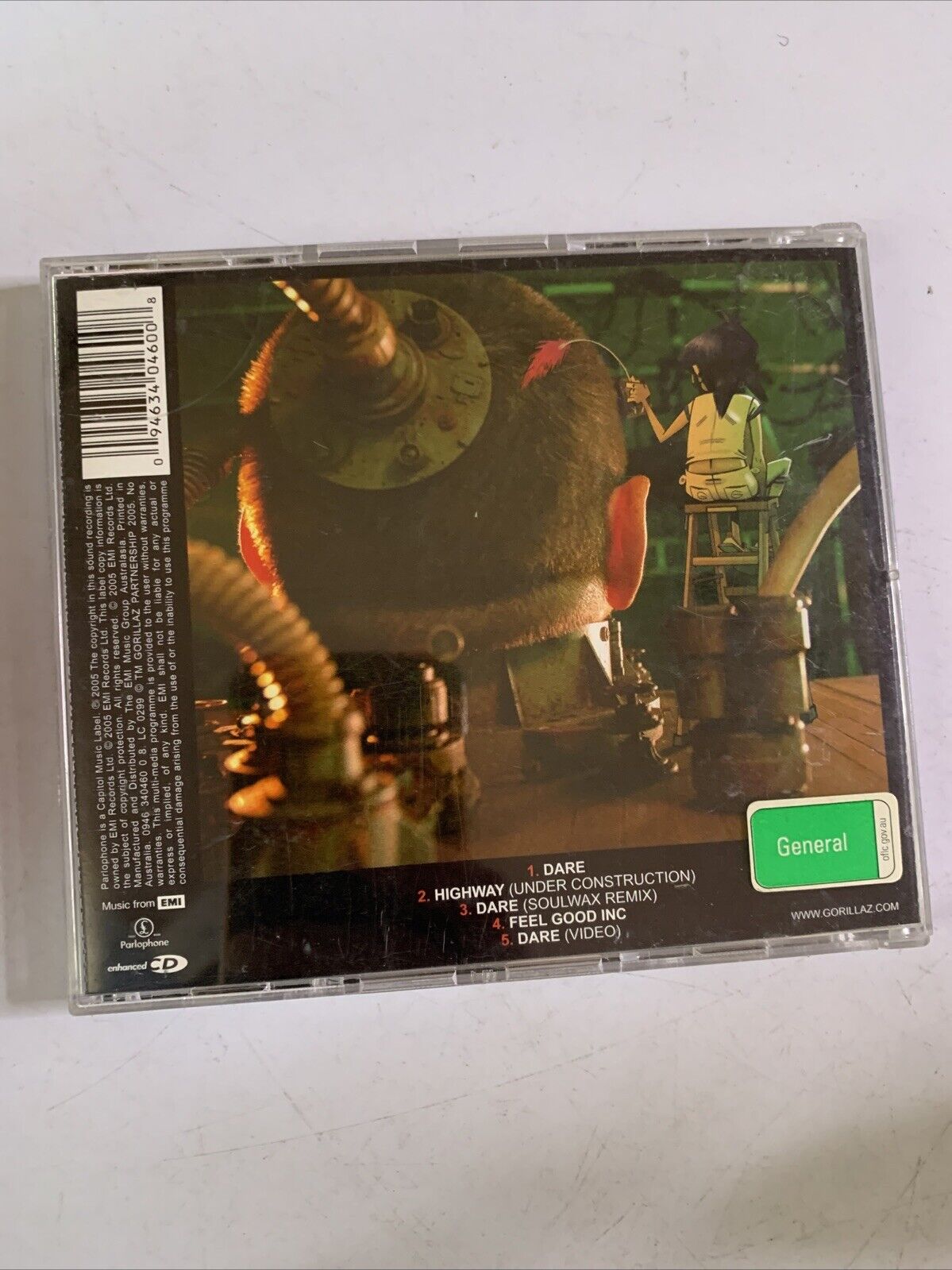 Dare by Gorillaz (CD, 2005, Enhanced) Single Limited Edition Parlophone