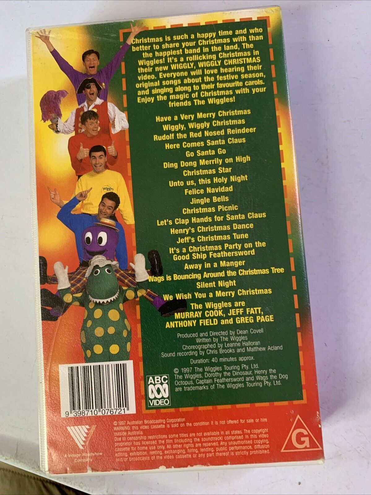 The Wiggles Wiggly Wiggly Christmas VHS 1997 PAL
