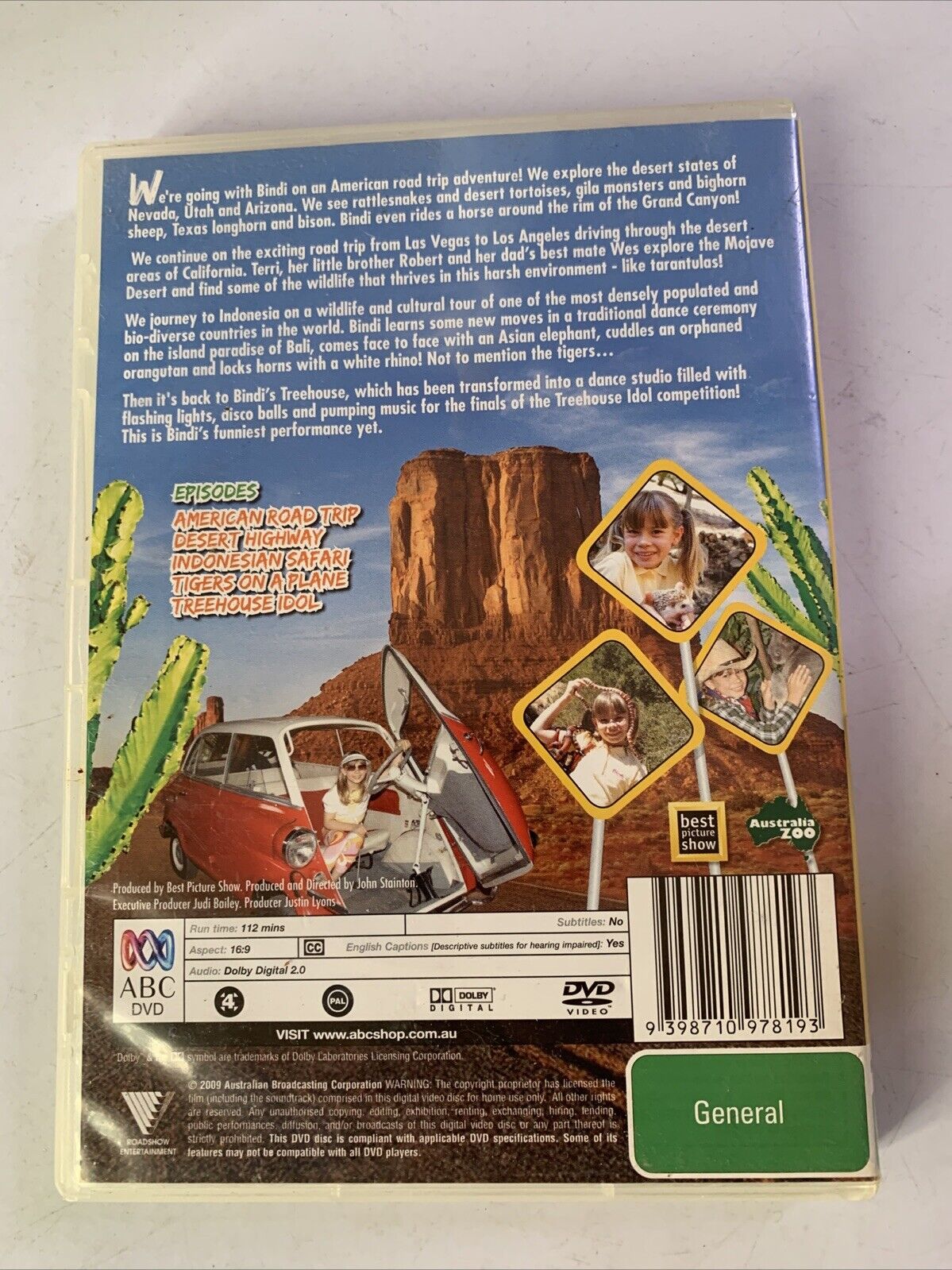 Bindi The Jungle Girl - Road Trip (DVD, 2009) Region 4