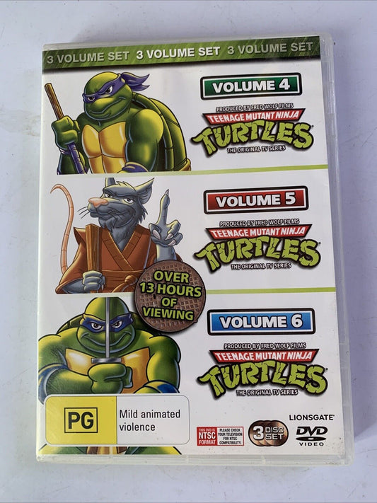 Teenage Mutant Ninja Turtles - Original TV Volume 4,5,6 (DVD, 1987, 3-Disc)