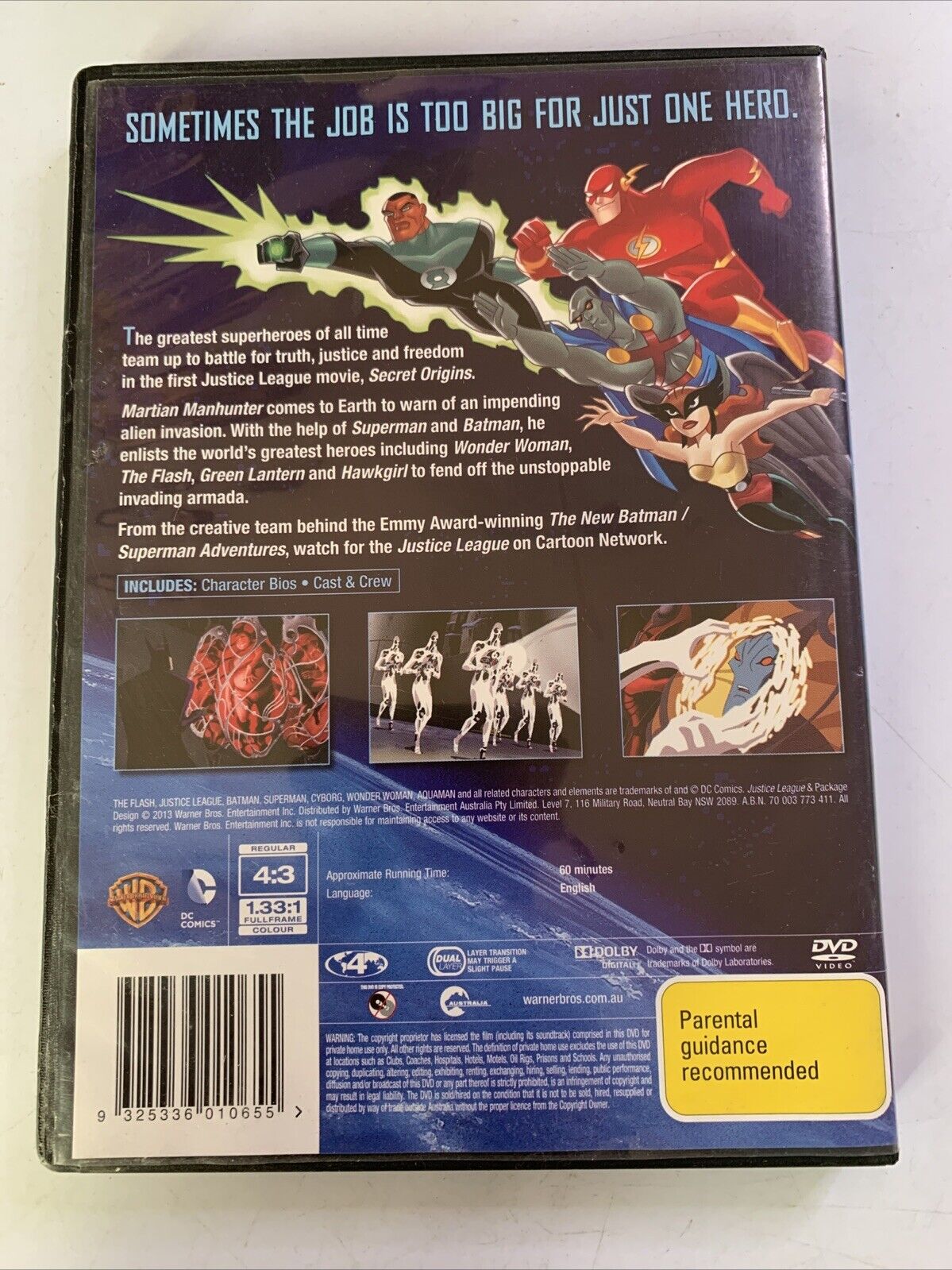Justice League (DVD, 2002) Animation Region 4