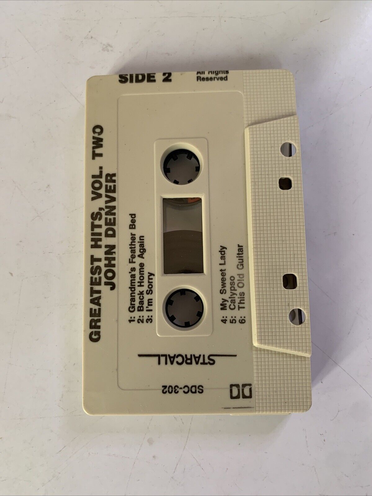 John Denver Greatest Hits Vol 2 (Cassette Tape, 1977) SDC 302