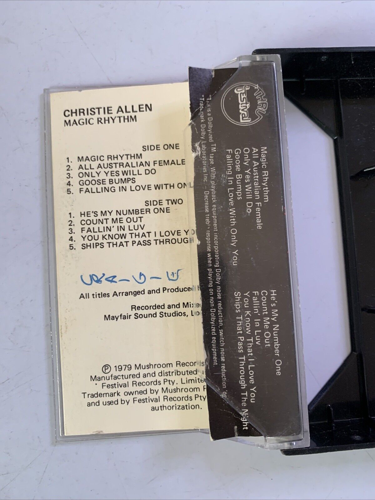 Christie Allen – Magic Rhythm (Cassette Tape, 1979) Mushroom Records C 37075