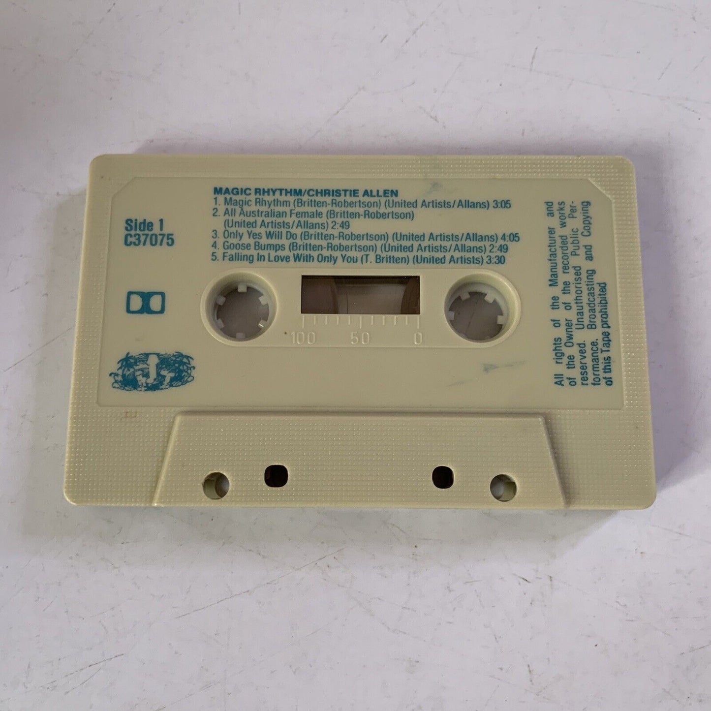 Christie Allen – Magic Rhythm (Cassette Tape, 1979) Mushroom Records C 37075