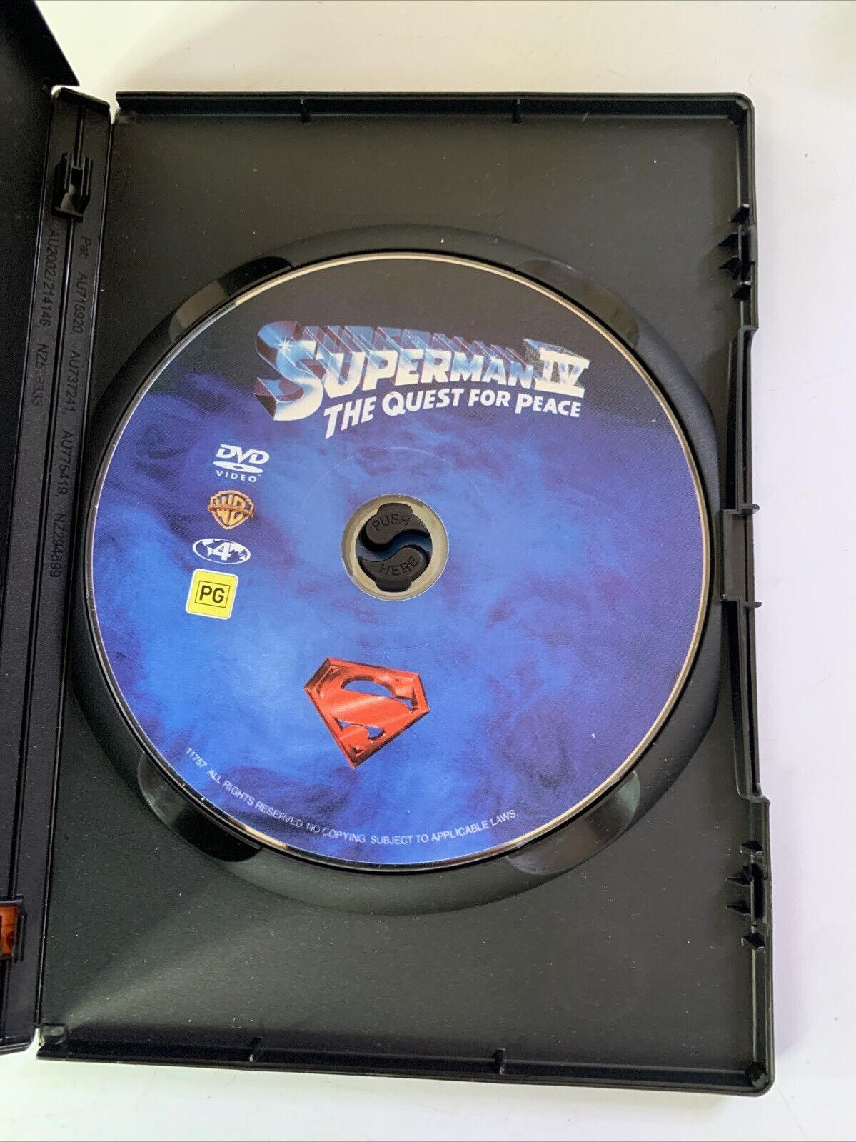 Superman IV (DVD, 1987) Christopher Reeve, Gene Hackman, Jackie Cooper Region 4