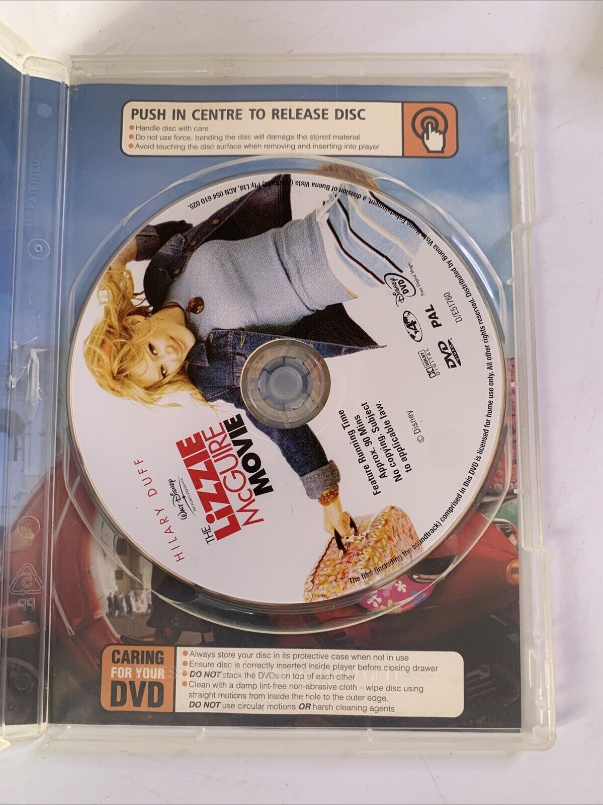 The Lizzie McGuire Movie (DVD, 2003) Hillary Duff Region 4