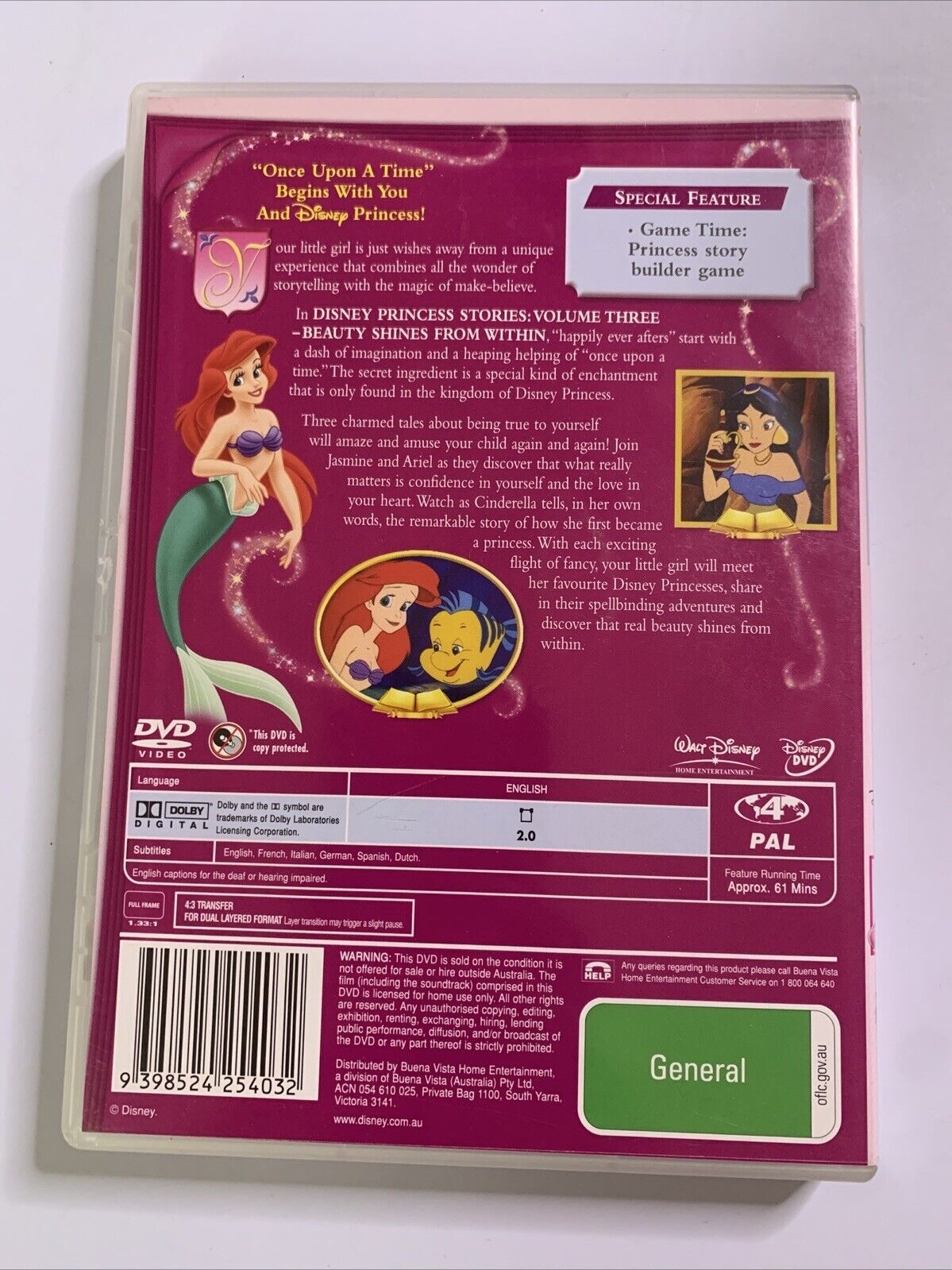 Princess Stories - Beauty Shines from Within : Vol 3 (DVD, 2006) Region 4