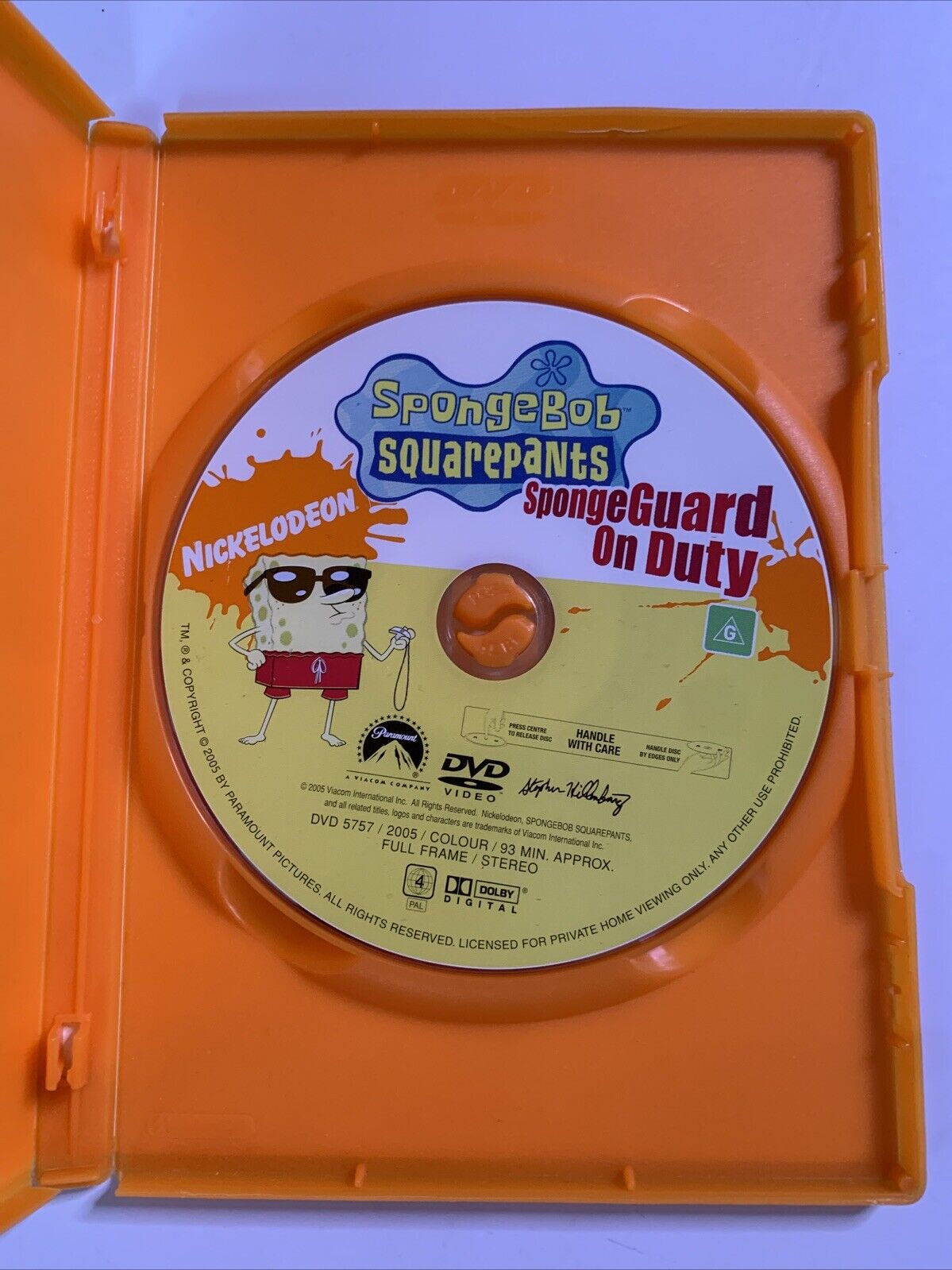 SpongeBob SquarePants - Sponge Guard on Duty (DVD, 1999) Region 4