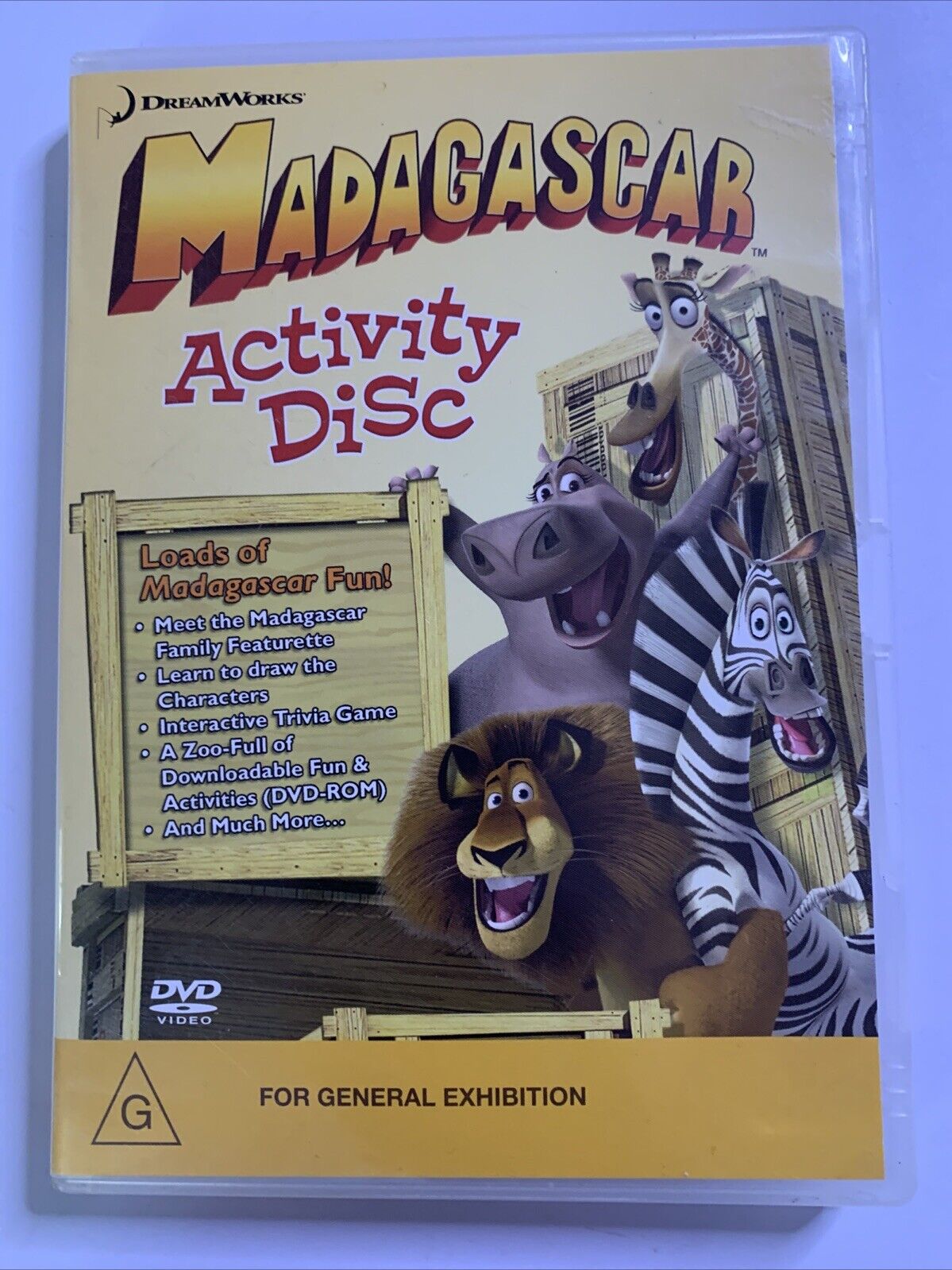 Dreamworks Madagascar Activity Disc DVD Region 4 – Retro Unit