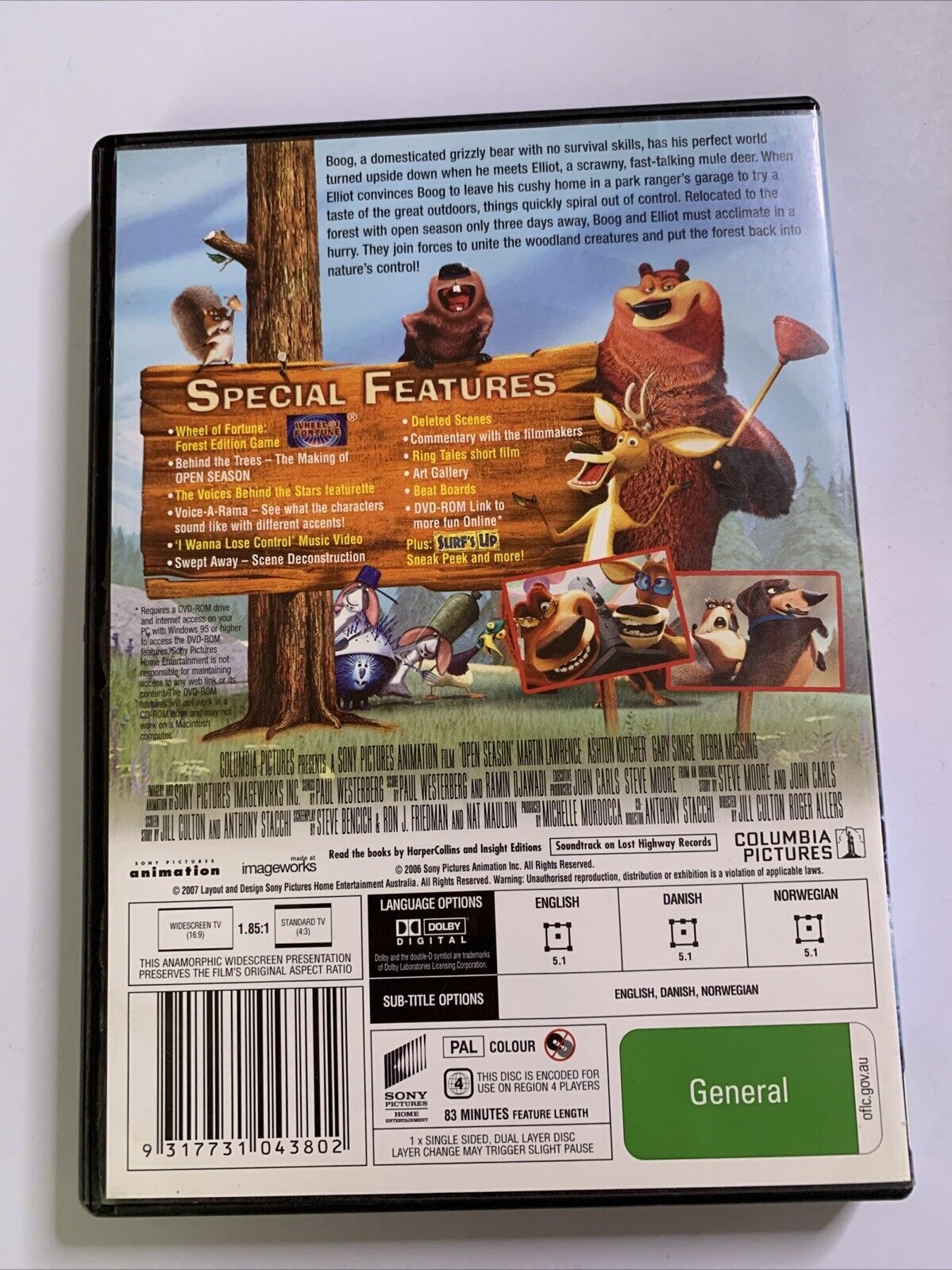 Open Season (DVD, 2006) Animated Film Region 4