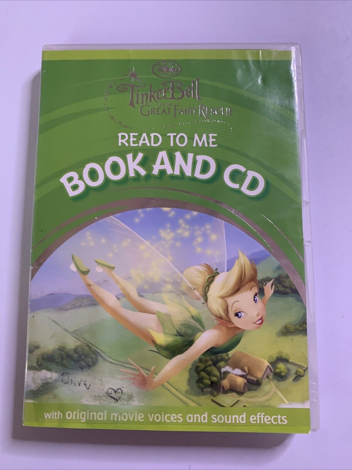 Disney Tinkerbell Book And The Great Fairytale Rescue (Read to Me Book CD, 2011)