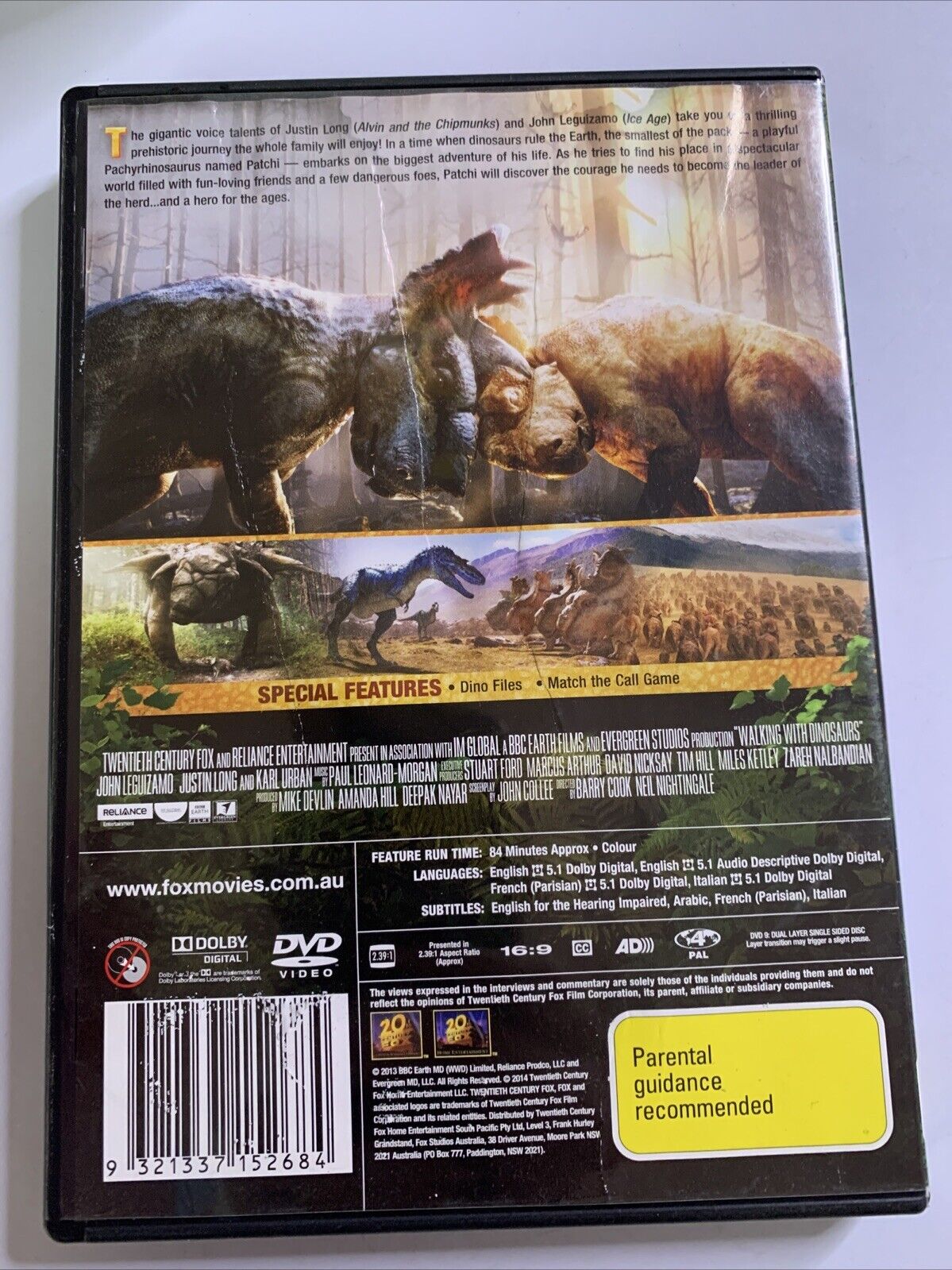 Walking With Dinosaurs The Movie (DVD, 2013) Region 4