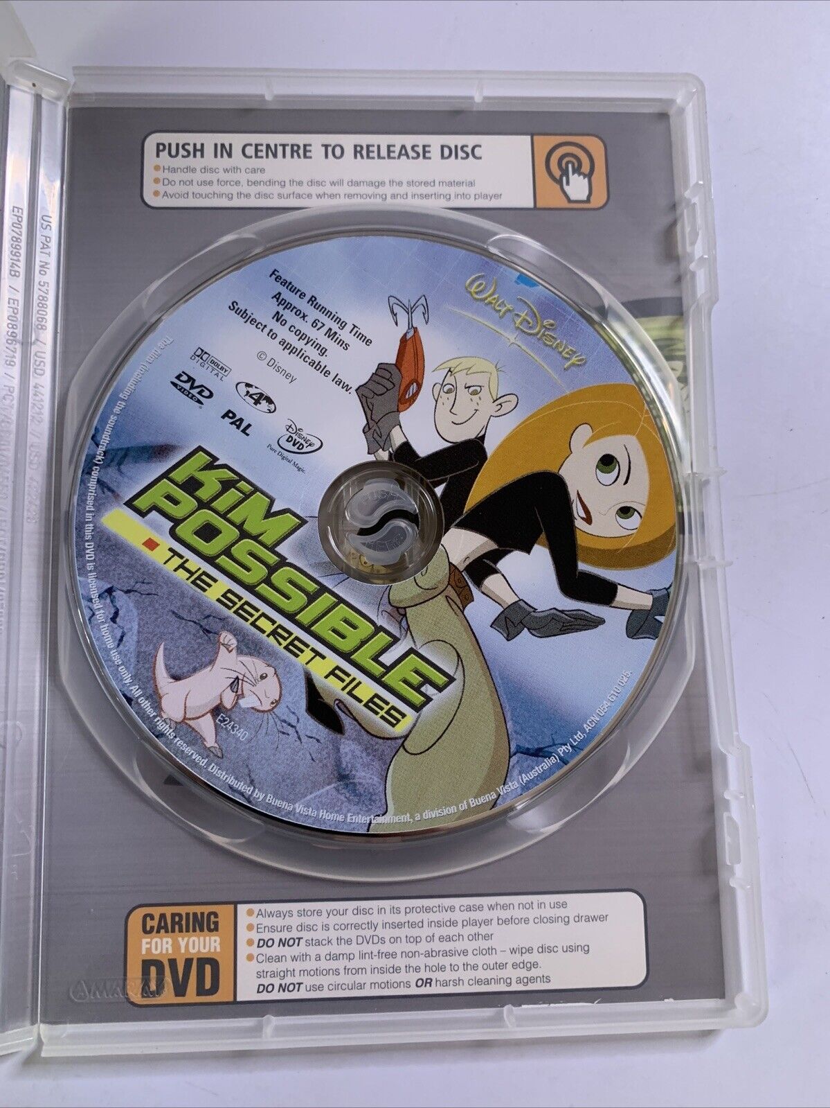 Kim Possible - The Secret Files (DVD, 2003) Region 4