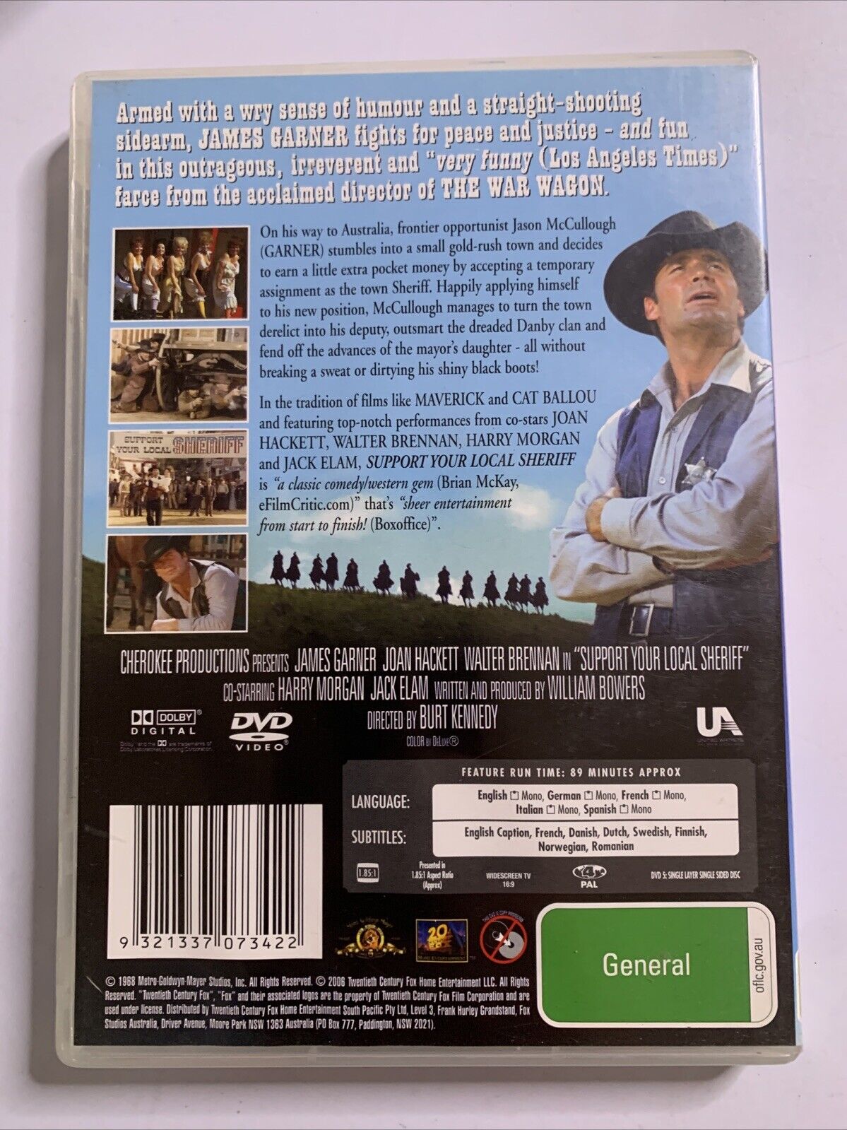 Support Your Local Sheriff (DVD, 1969) James Garner, Joan Hackett Region 4