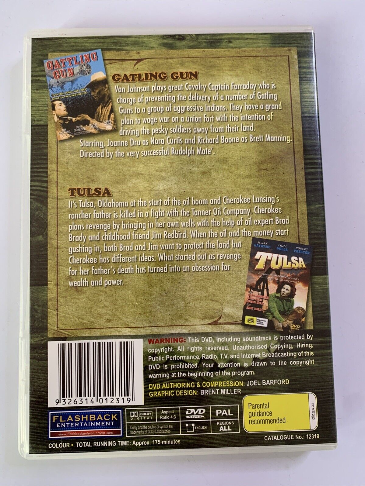Gattling Gun + Tulsa Western Pack (DVD) All Regions NEW