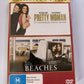 Pretty Woman / Beaches (DVD, 1990. 2-Disc Set) Region 4  NEW
