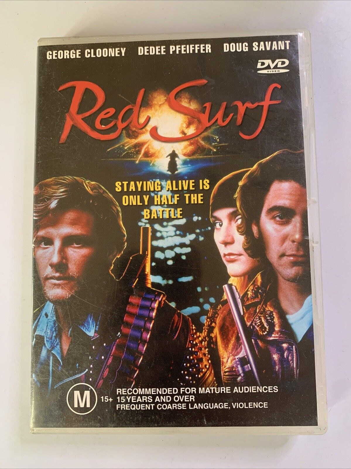 Red Surf (DVD, 1989) George Clooney, Doug Savant, Dedee Pfeiffer Region 4