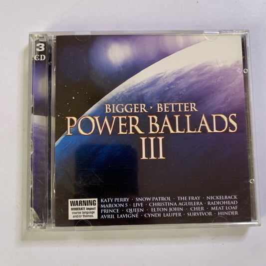 Bigger Better Power Ballads Vol. 3 by Various Artists (CD, 2009, 3-Disc Set)