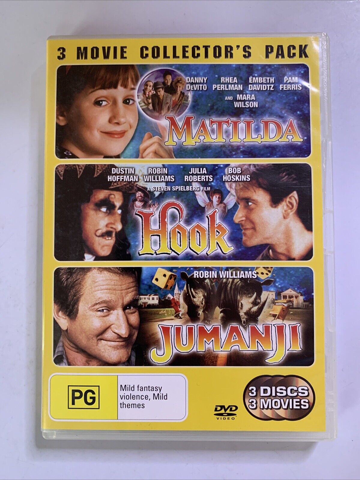 Matilda / Hook / Jumanji (DVD, 1996) Robin Williams Region 4