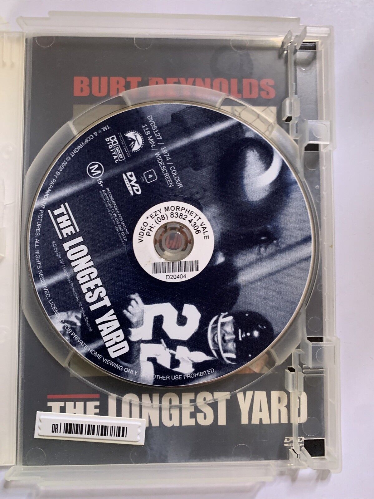 The Longest Yard (DVD, 1974) Burt Reynolds Region 4