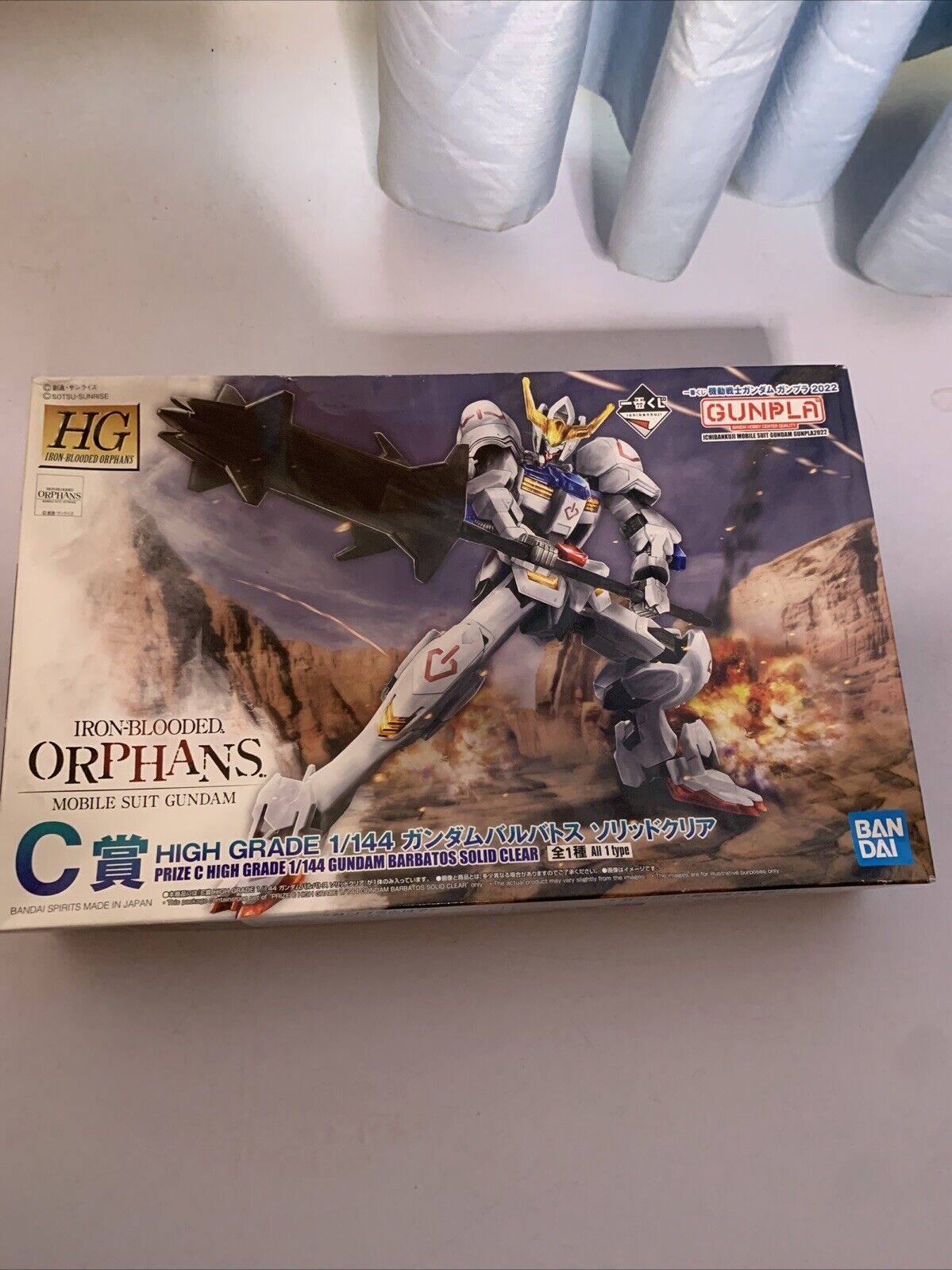 HG 1/144 Prize C Iron-Blooded Orphans Gundam Barbatos Solid Clear Gunpla Gundam