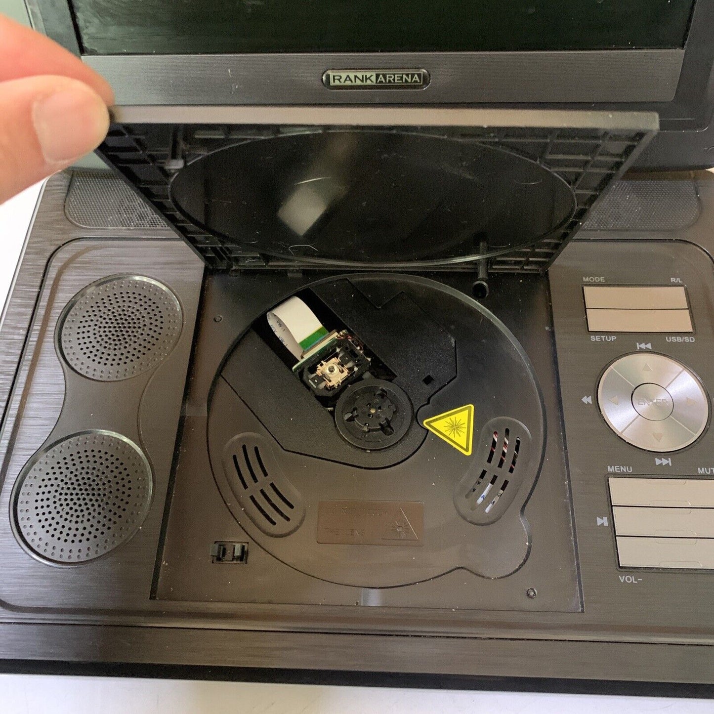 RankArena 10.1" Portable DVD Player RA37 With AC Adapter Region 4