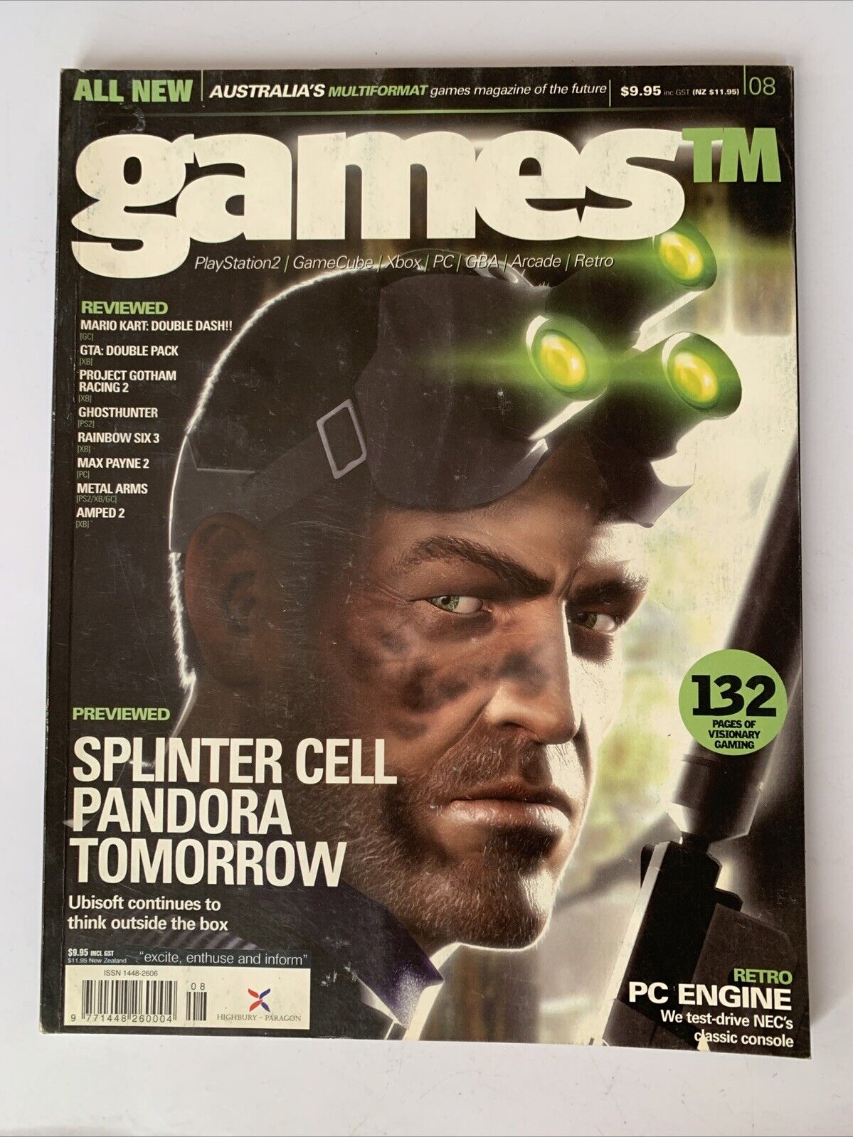 Games TM Videogame Magazine 2003 Issue 8 Splinter Cell Pandora Mario Kart