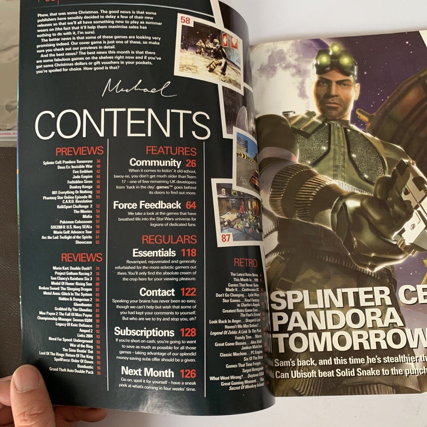 Games TM Videogame Magazine 2003 Issue 8 Splinter Cell Pandora Mario Kart