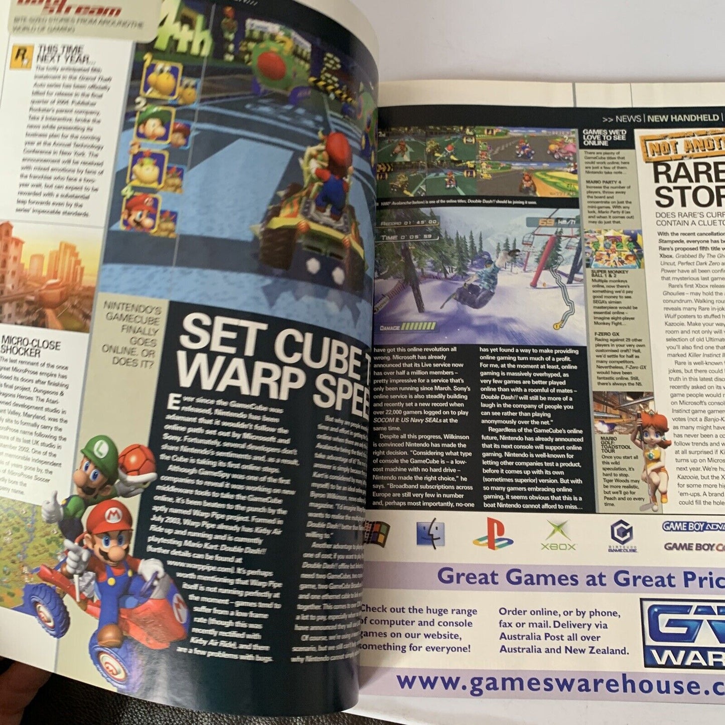 Games TM Videogame Magazine 2003 Issue 8 Splinter Cell Pandora Mario Kart