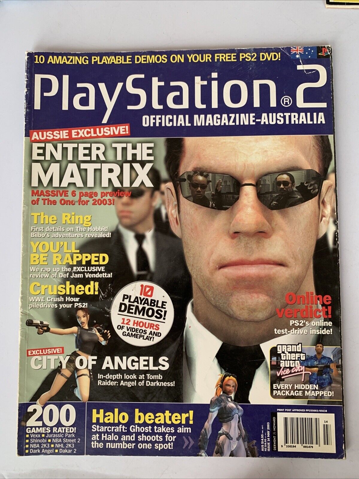 PlayStation 2 Official Magazine Australia May 2003 Enter Matrix Starcraft Ghost