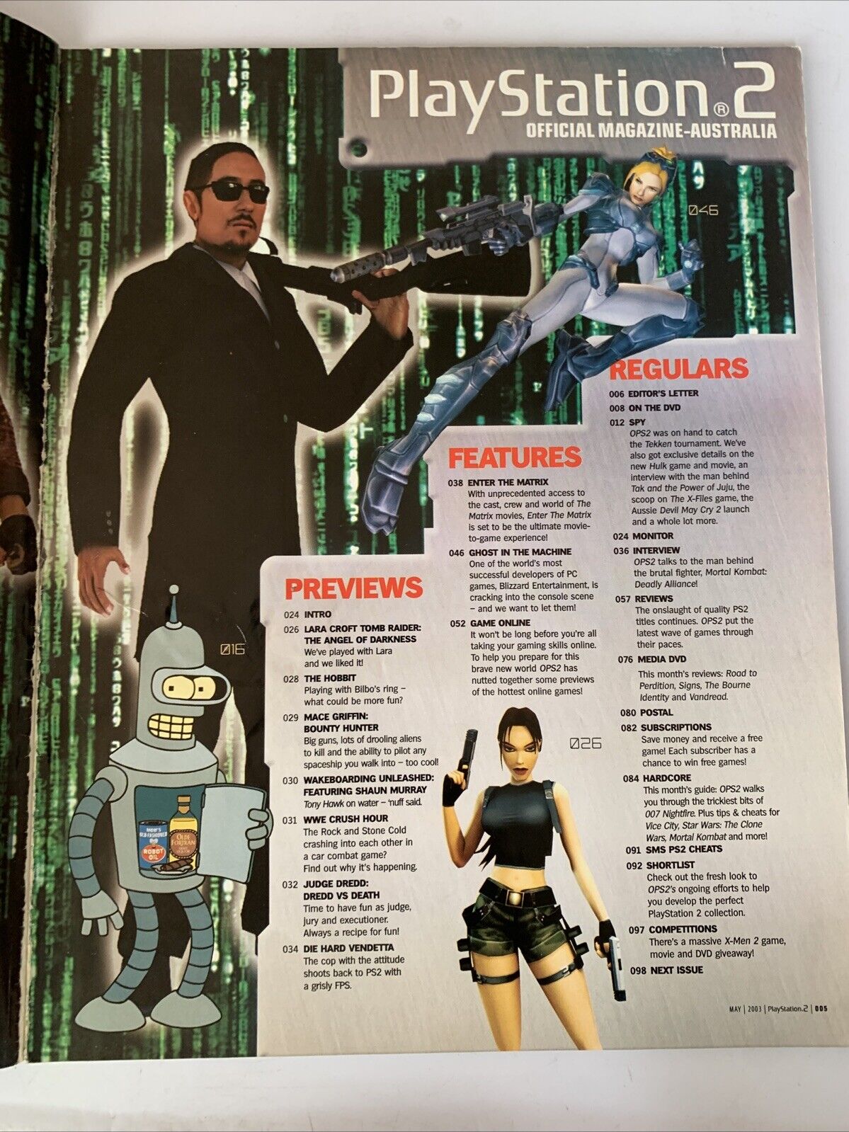 PlayStation 2 Official Magazine Australia May 2003 Enter Matrix Starcraft Ghost