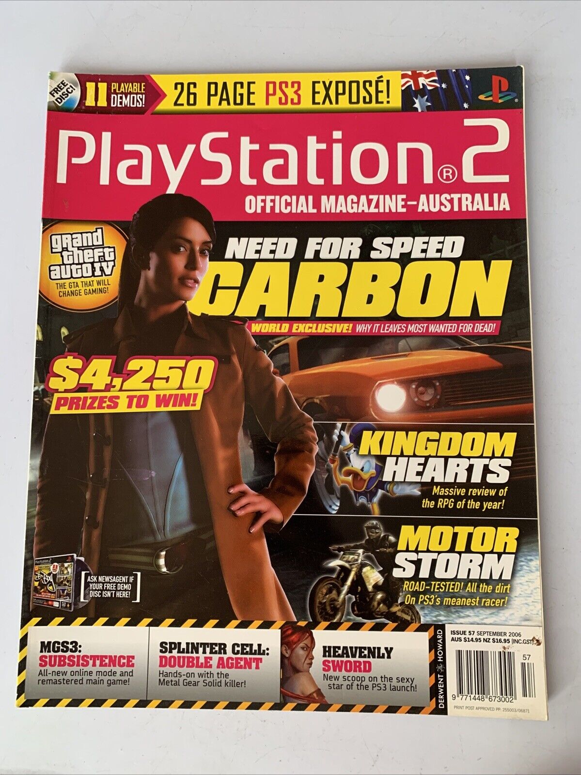 PlayStation 2 Official Magazine Australia Sep 2006 Need For Speed Kingdom Hearts