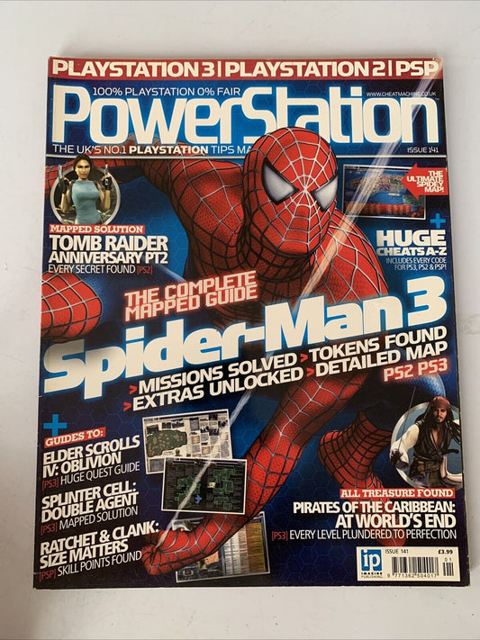 Power Station Magazine Issue 141 2007 Spider-Man 3 Tomb Raider Anniversary Ratch