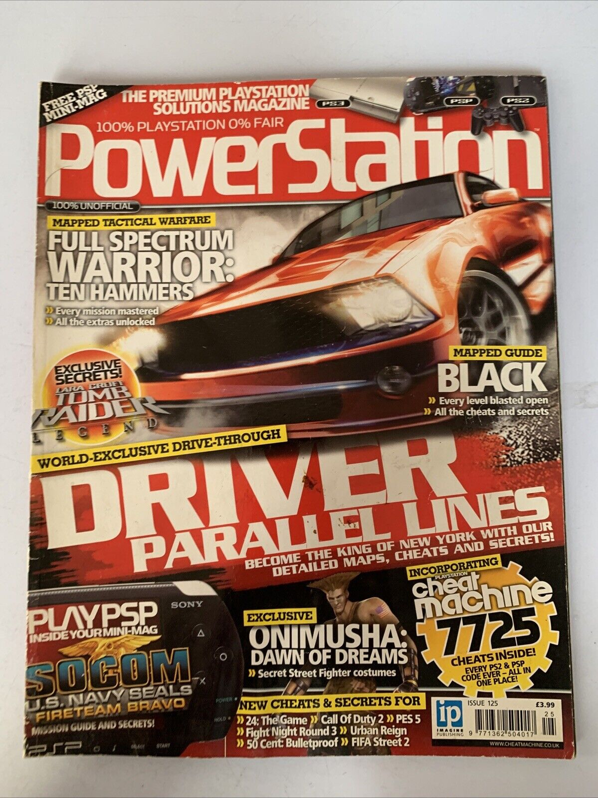 Power Station Magazine Issue 125 2006 Driver Full Spectrum Warrior Onimusha
