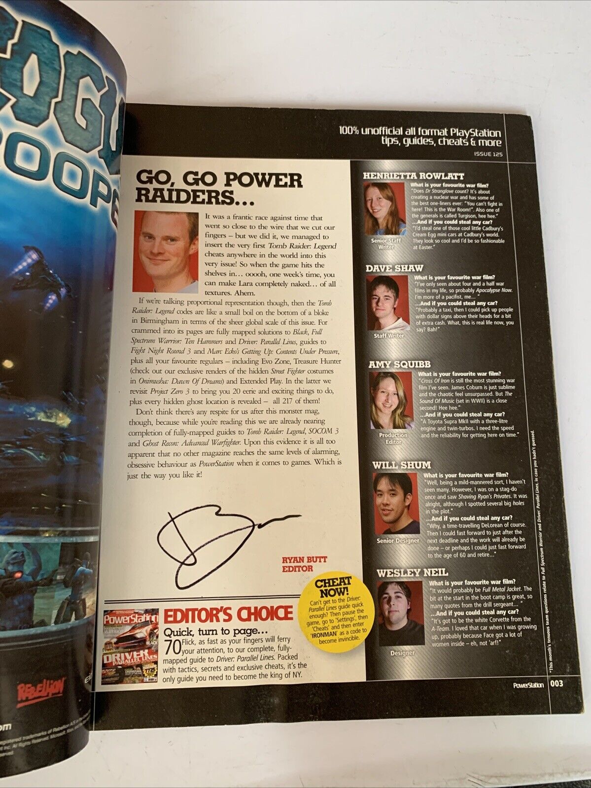 Power Station Magazine Issue 125 2006 Driver Full Spectrum Warrior Onimusha