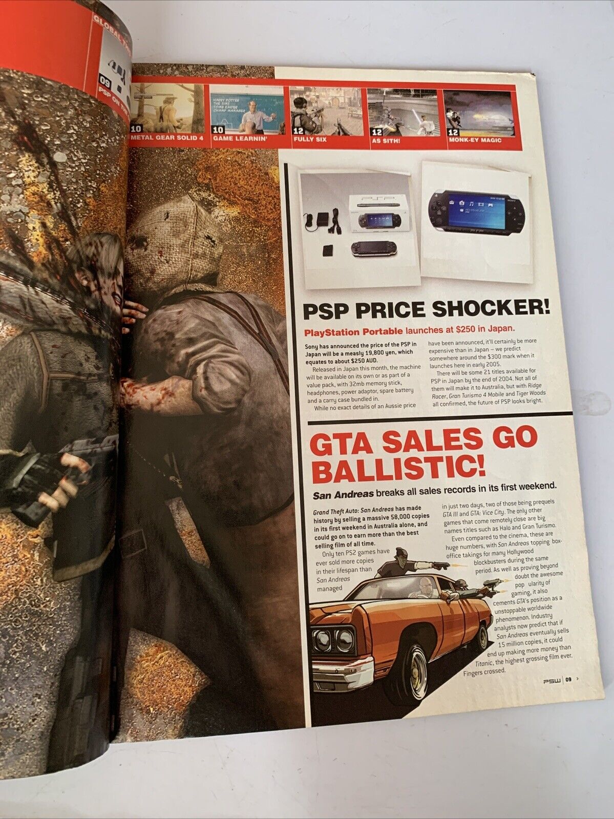 PlayStation 2 PSW Magazine Issue 27 2004 Metal Gear Solid 3 Splinter Cell