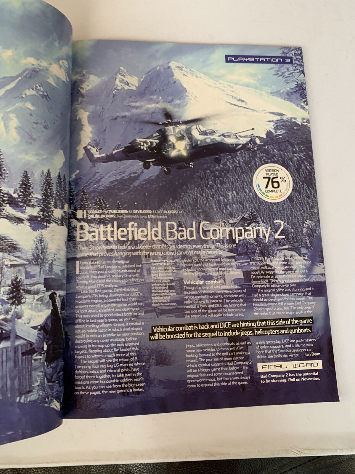 PlayStation 3 World  PSW Magazine Issue 118 2006 Resident Evil 5 Just Cause 2