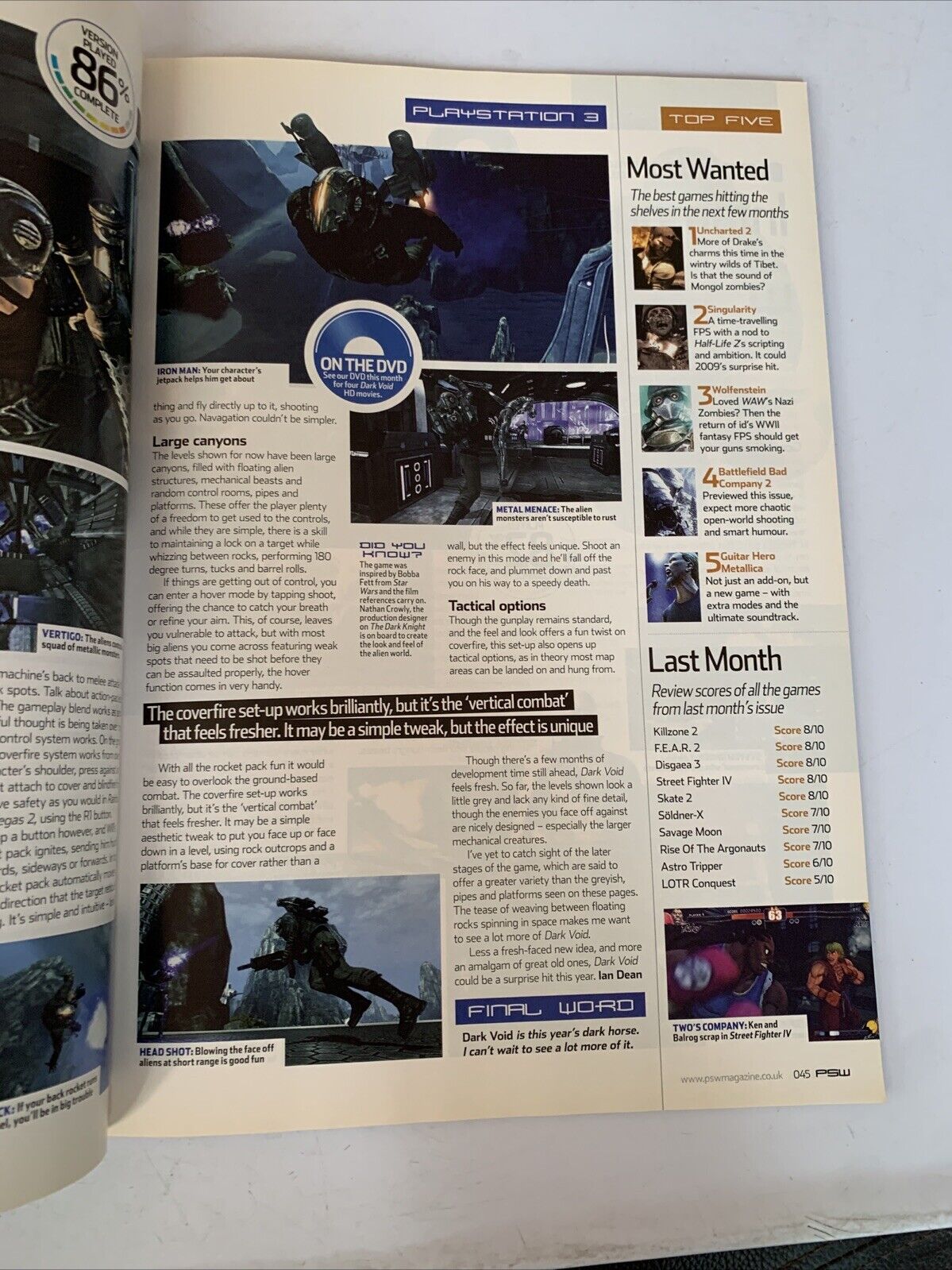 PlayStation 3 World  PSW Magazine Issue 118 2006 Resident Evil 5 Just Cause 2