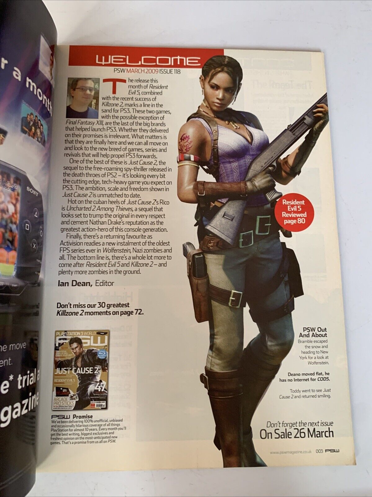 PlayStation 3 World  PSW Magazine Issue 118 2006 Resident Evil 5 Just Cause 2