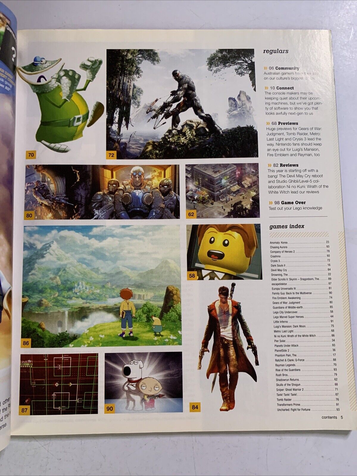 Game Informer Magazine 2013 Videogames LEGO Marvel Super Heroes Devil May Cry
