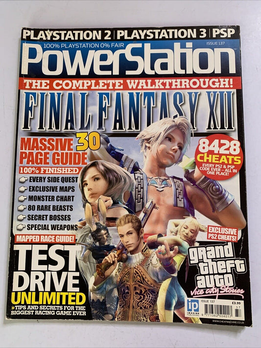 Power Station PlayStation Magazine Issue 137 2007 Final Fantasy XII Test Drive