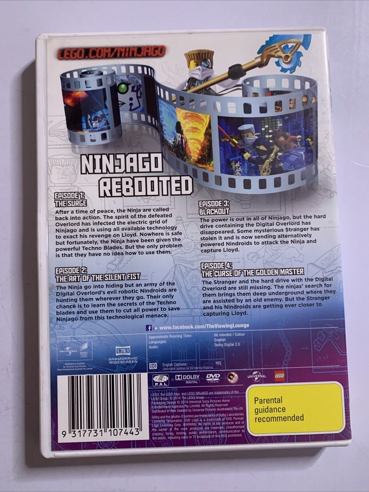 Lego Ninjago Masters of Spinjitzu : Series 3 Vol 1 (DVD, 2011) Region 4