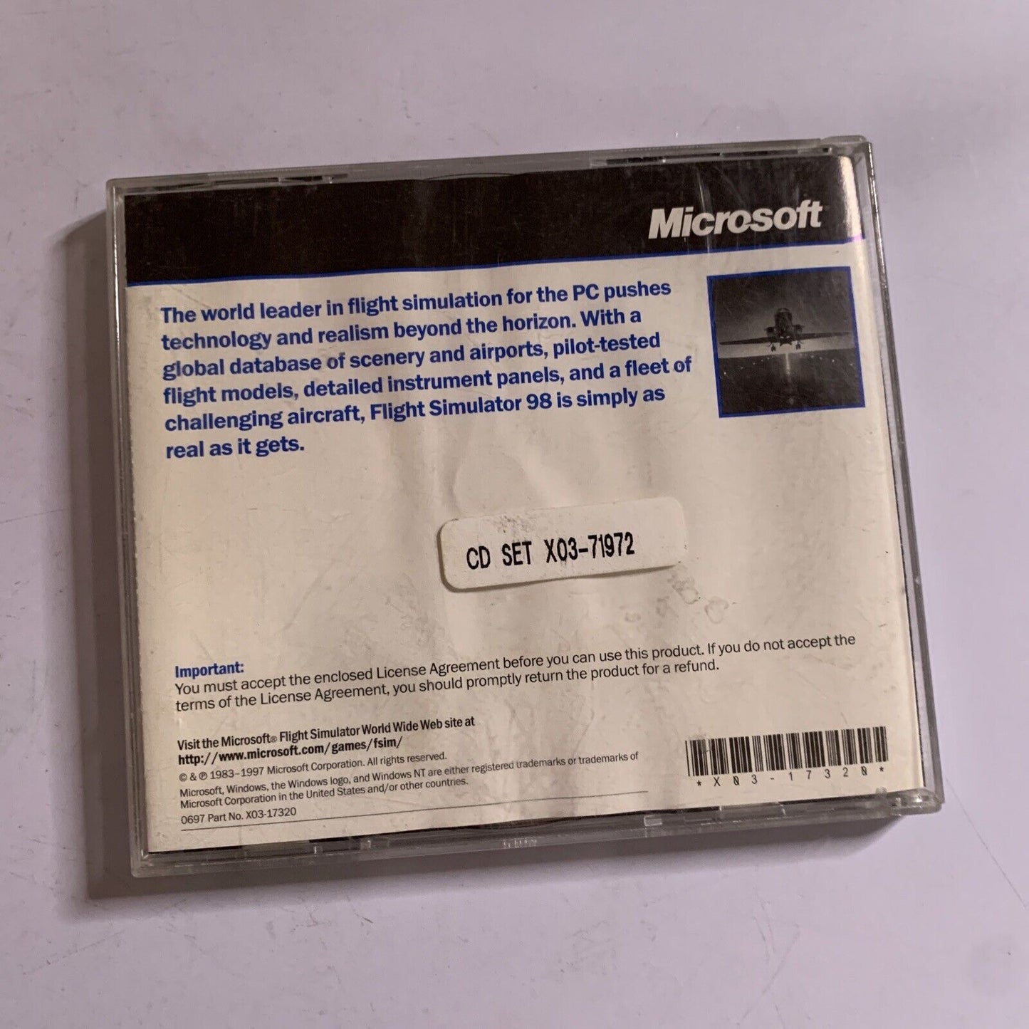 Flight Simulator 98 PC Windows Microsoft Game