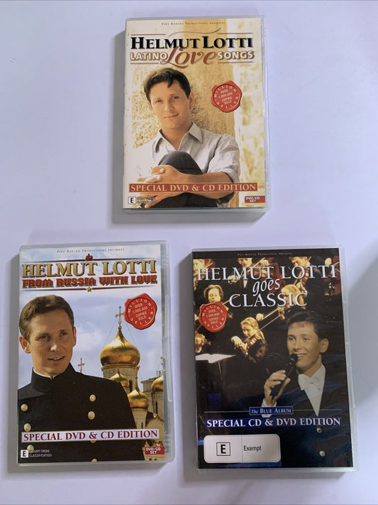 3x Helmut Lotti (DVD + Music CD, 6-Discs)  All Regions